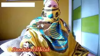 زوجة عربية تركية بالحجاب مع كاميرات إسلامية كبيرة الثدي تسجل يوم أكتوبر